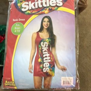 Halloween costume Skittles tank dress